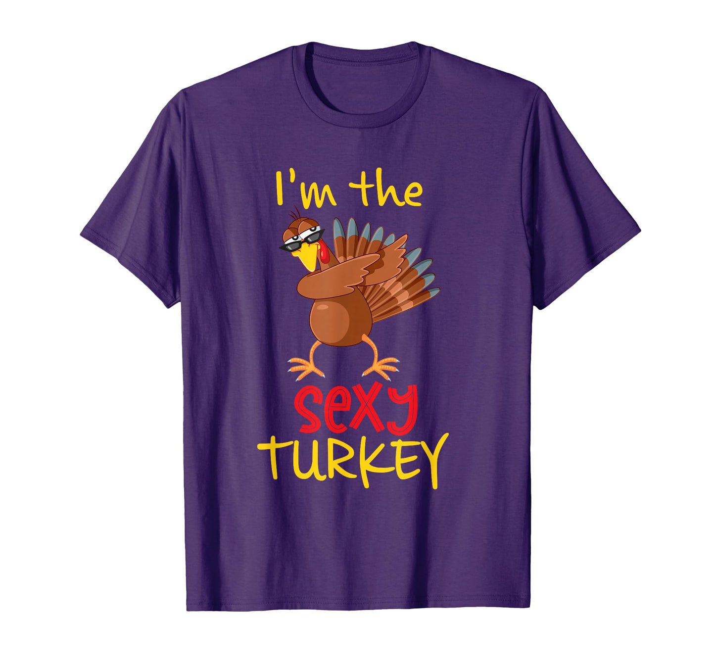 Funny Sexy Turkey Matching Family Group Thanksgiving Party T-Shirt