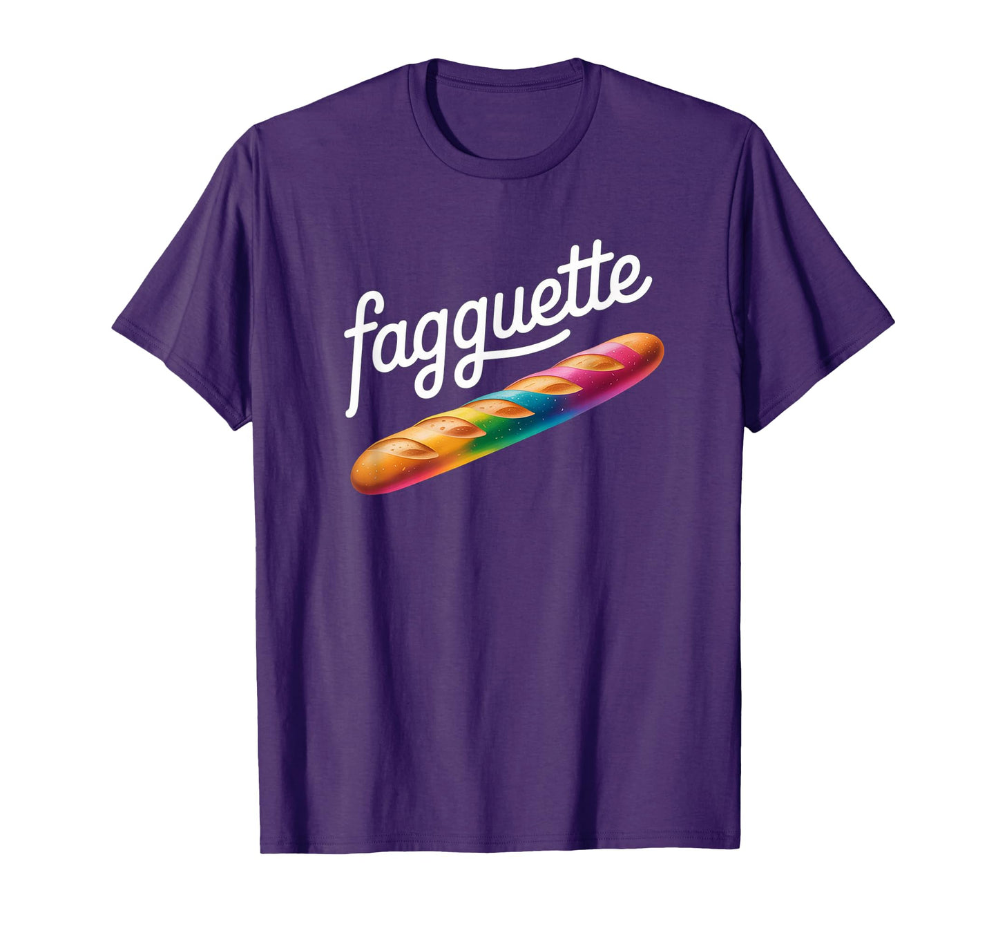 Fagquette Rainbow Bread Humorous LGBTQ Pride Bakery Funny T-Shirt