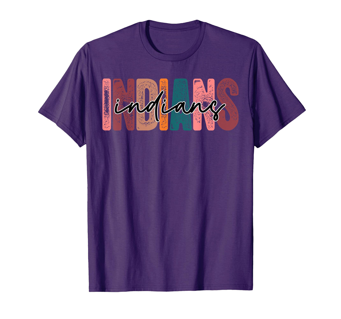 Indians School Sports Fan Team Spirit T-Shirt