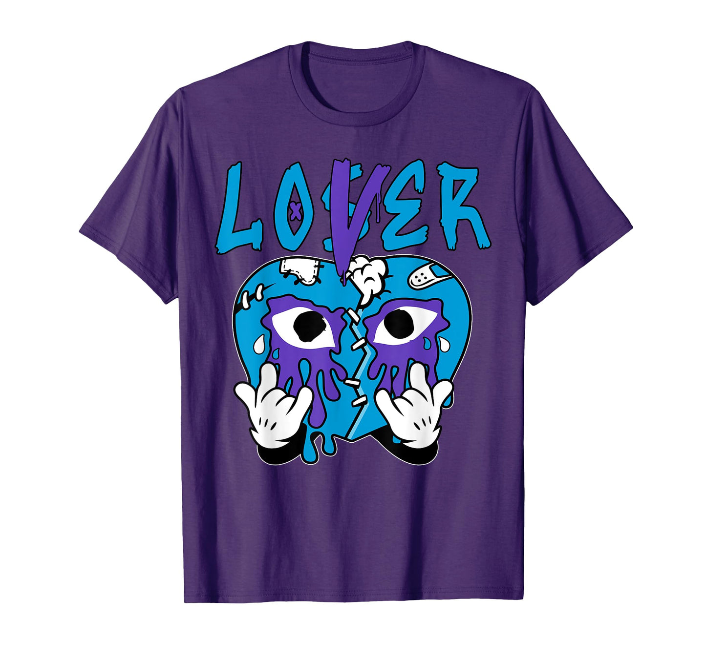 Loser Lover Drip Heart Tee Color Aqua Matching Outfit T-Shirt