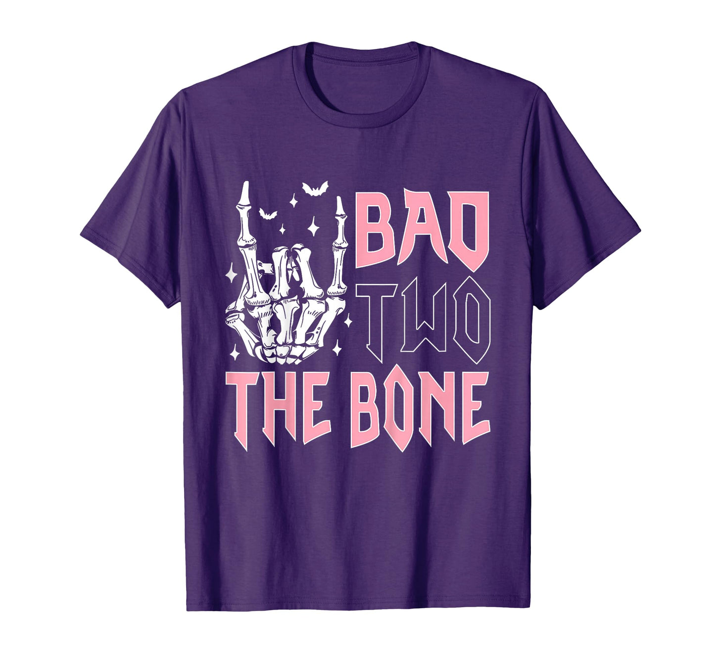 Bad Two The Bone Party Decorations 2 Years Old Birthday Kids T-Shirt