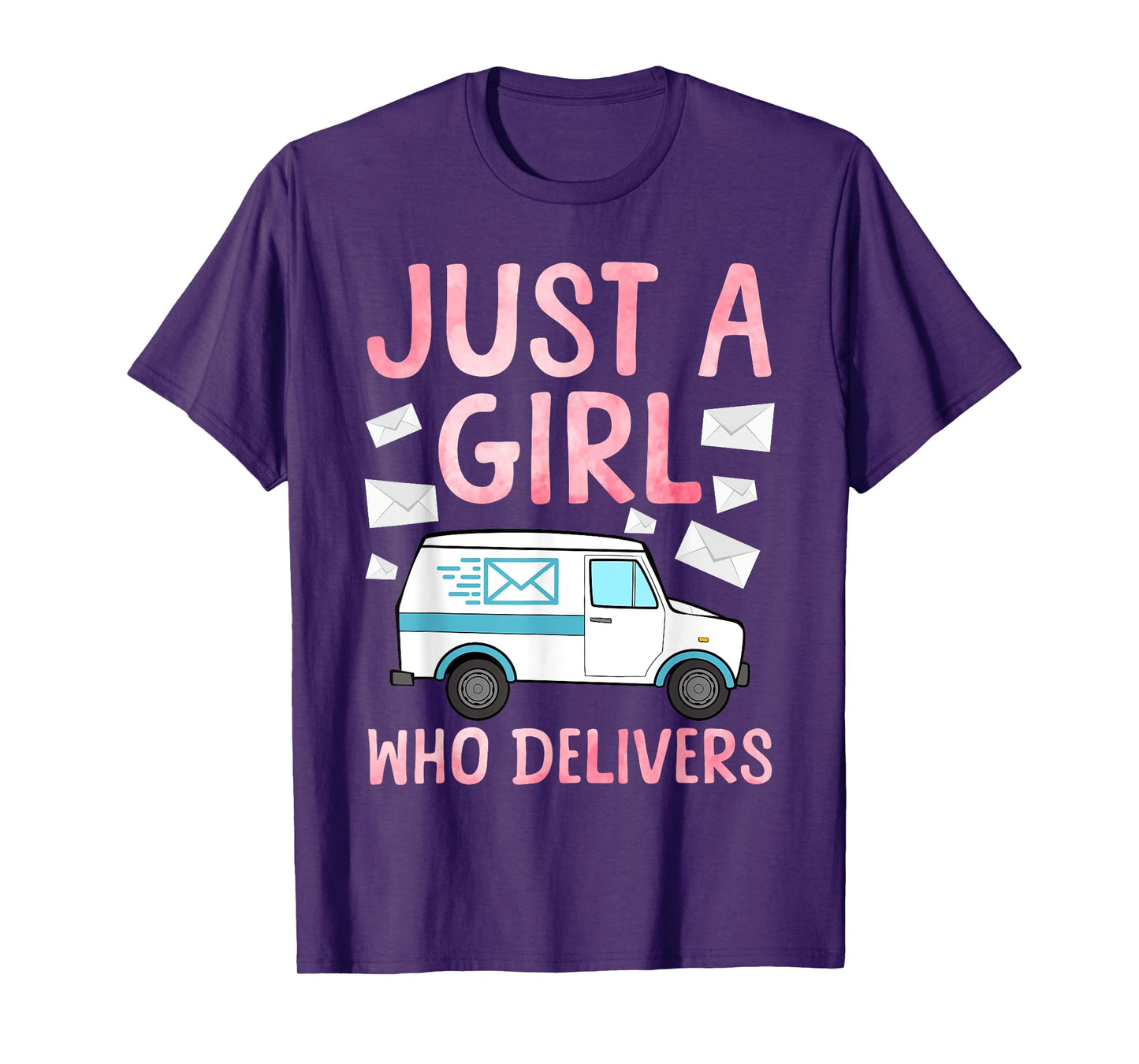 Mail Lady Design For Women Girls Postal Worker Mail Carrier T-Shirt