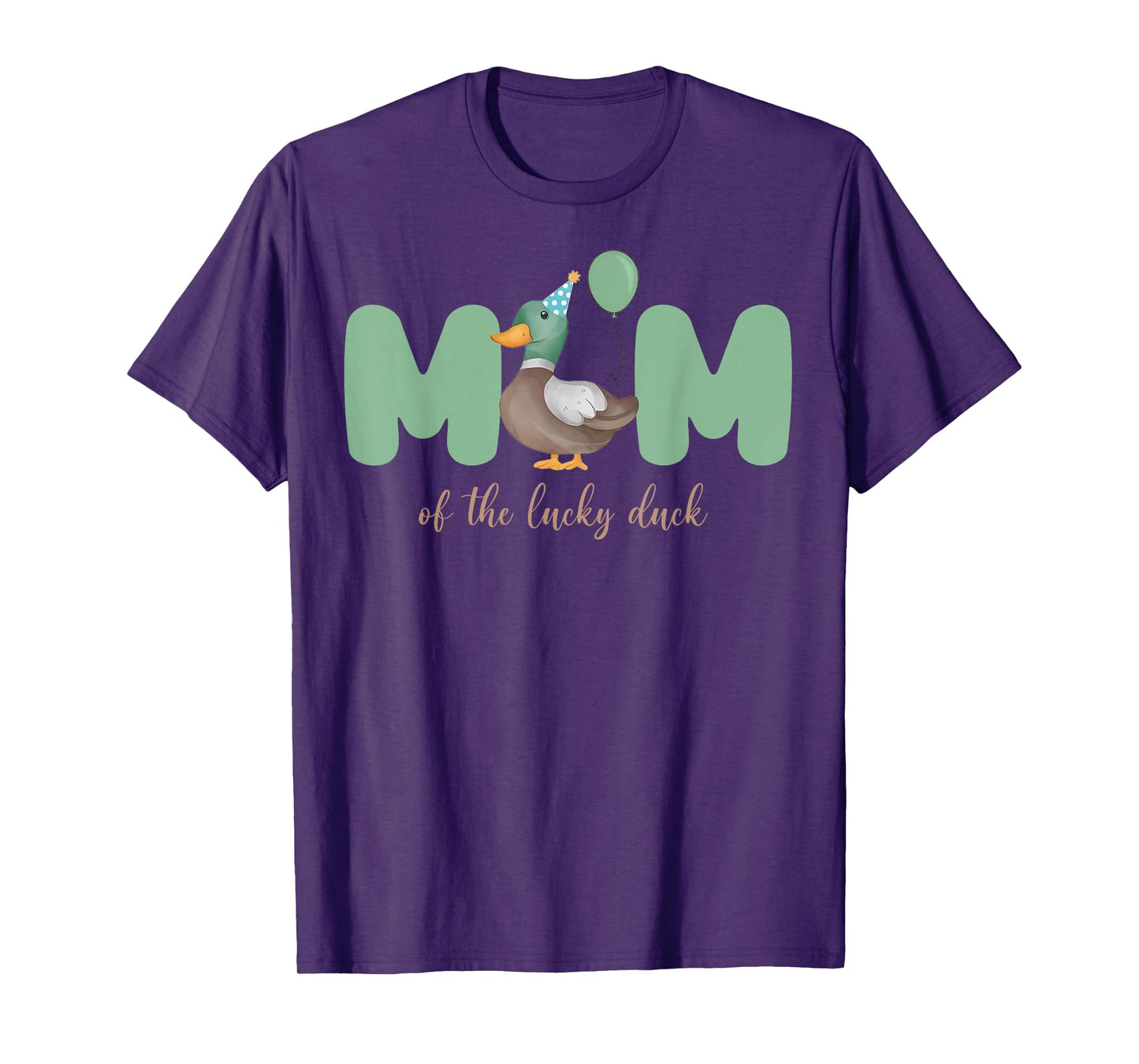 Mom of The Birthday Boy One Lucky Duck 1st Birthday Family T-Shirt