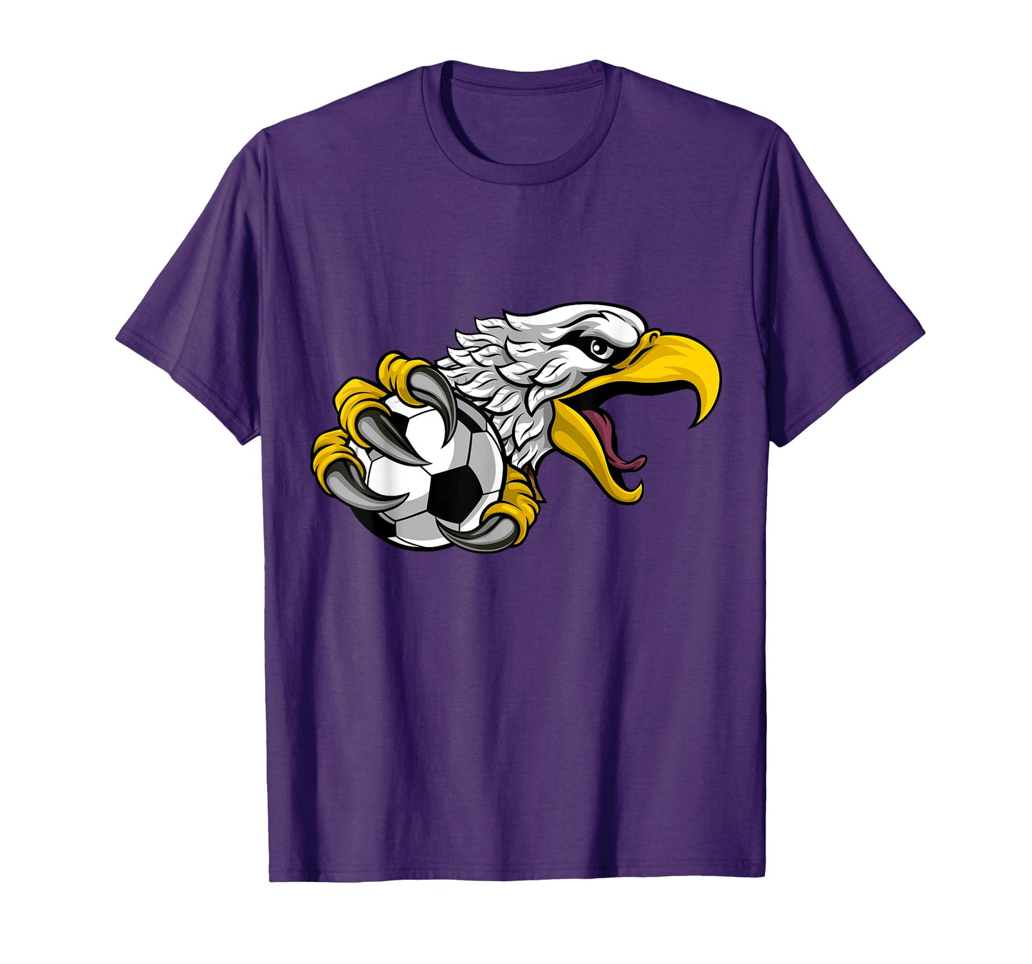 Eagle Hawk Soccer Football Cartoon Character T-Shirt