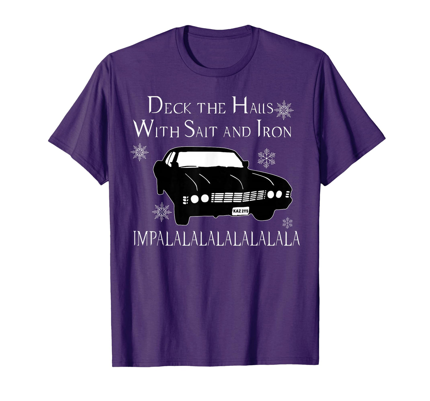 Deck The Halls With Salt And Iron Impalalalalalalala T-Shirt