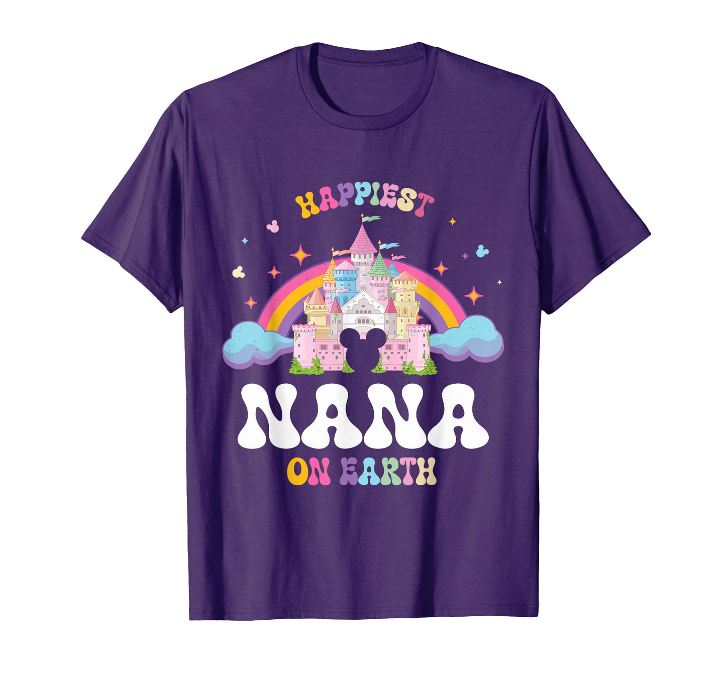 Happy Mothers Grandma Son Daughter Happiest Nana On Earth T-Shirt