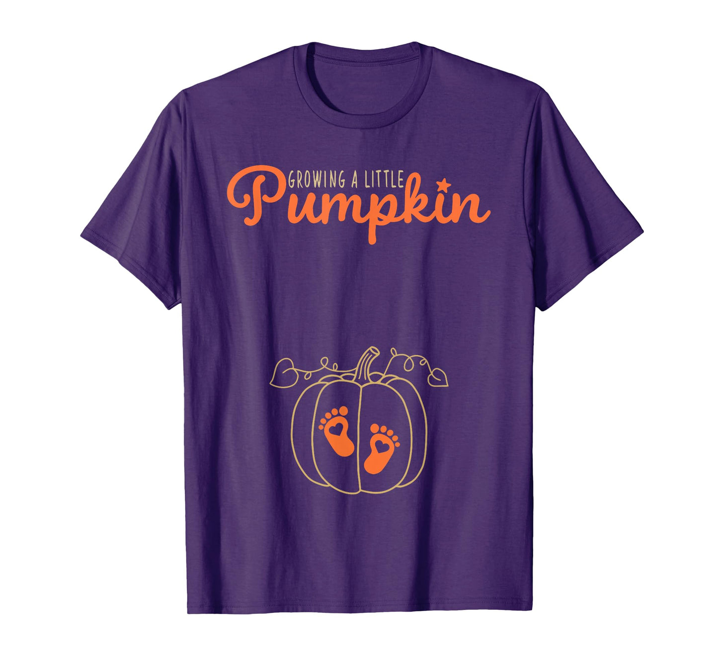 Growing A Little Pumpkin Fall Pregnancy Thanksgiving Autumn T-Shirt