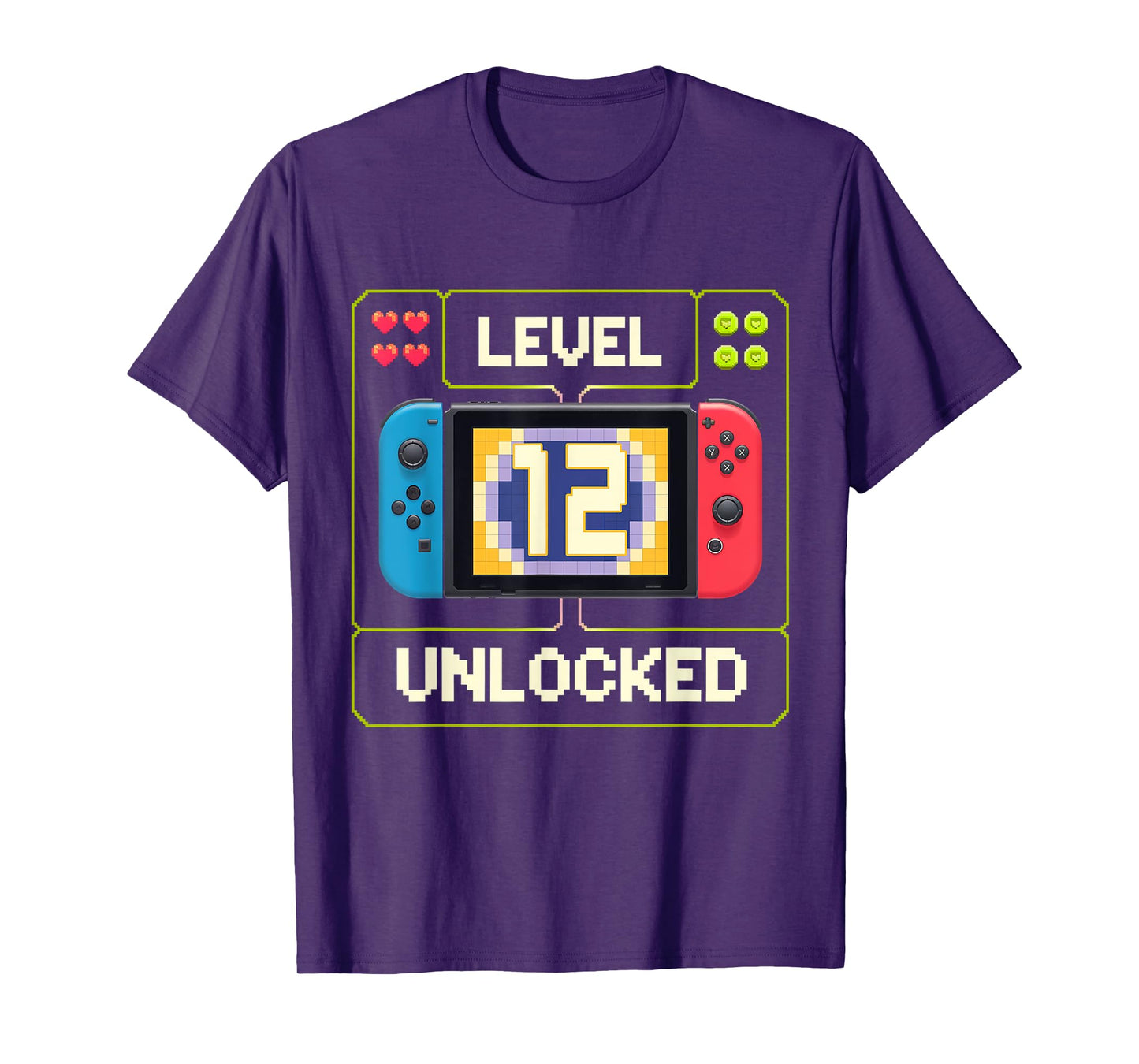 Level 12 Unlocked 12th Birthday Shirt Video Game 12 Year Old T-Shirt