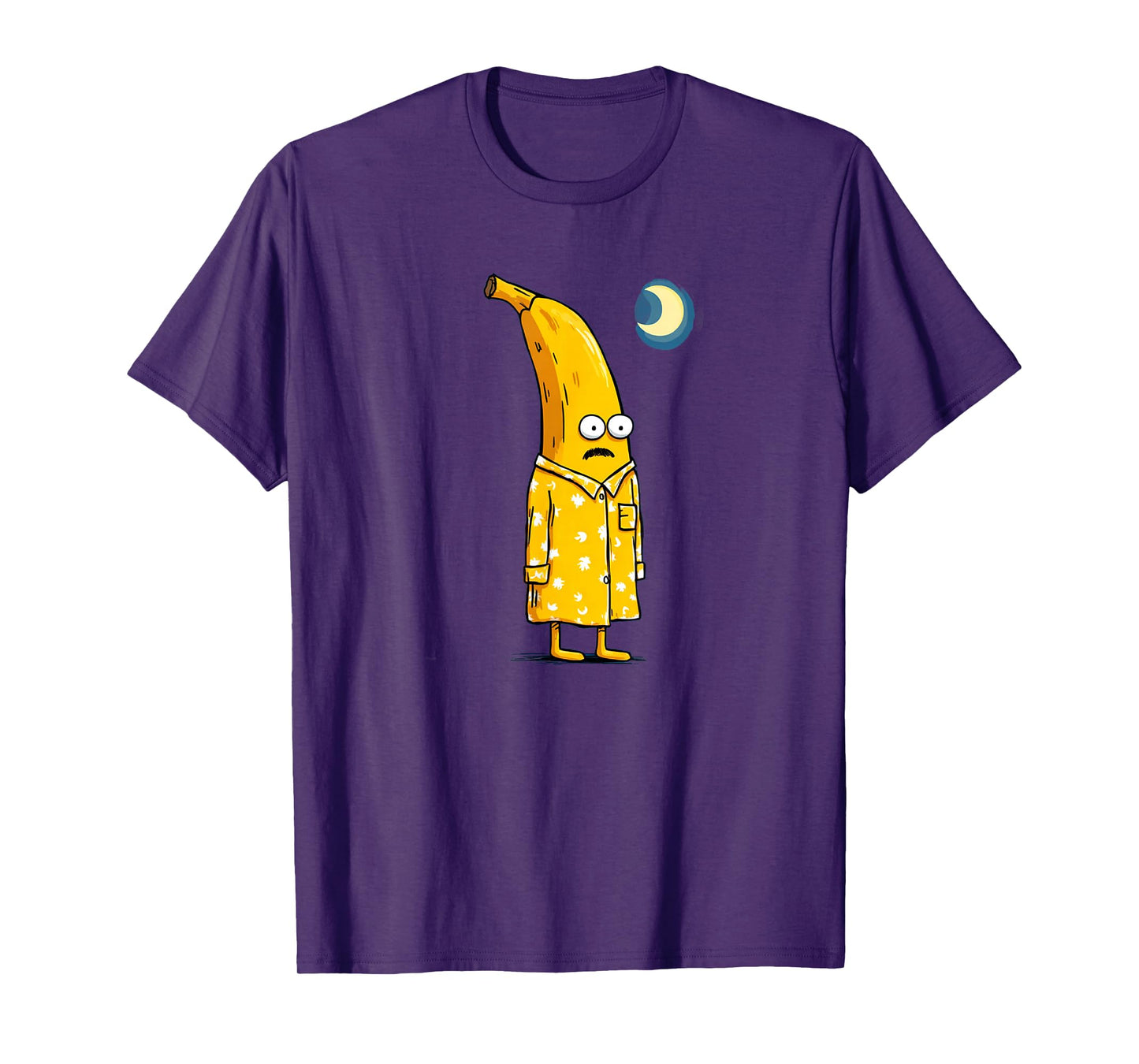 Funny Banana in Yellow Pajama Look T-Shirt
