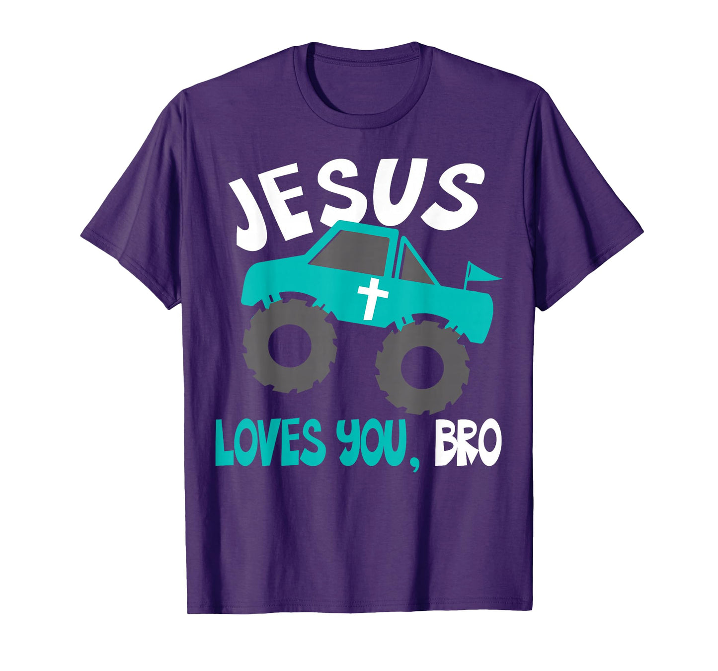 Christian Boys Jesus Loves You Bro Funny Faith Humorous Gift T-Shirt