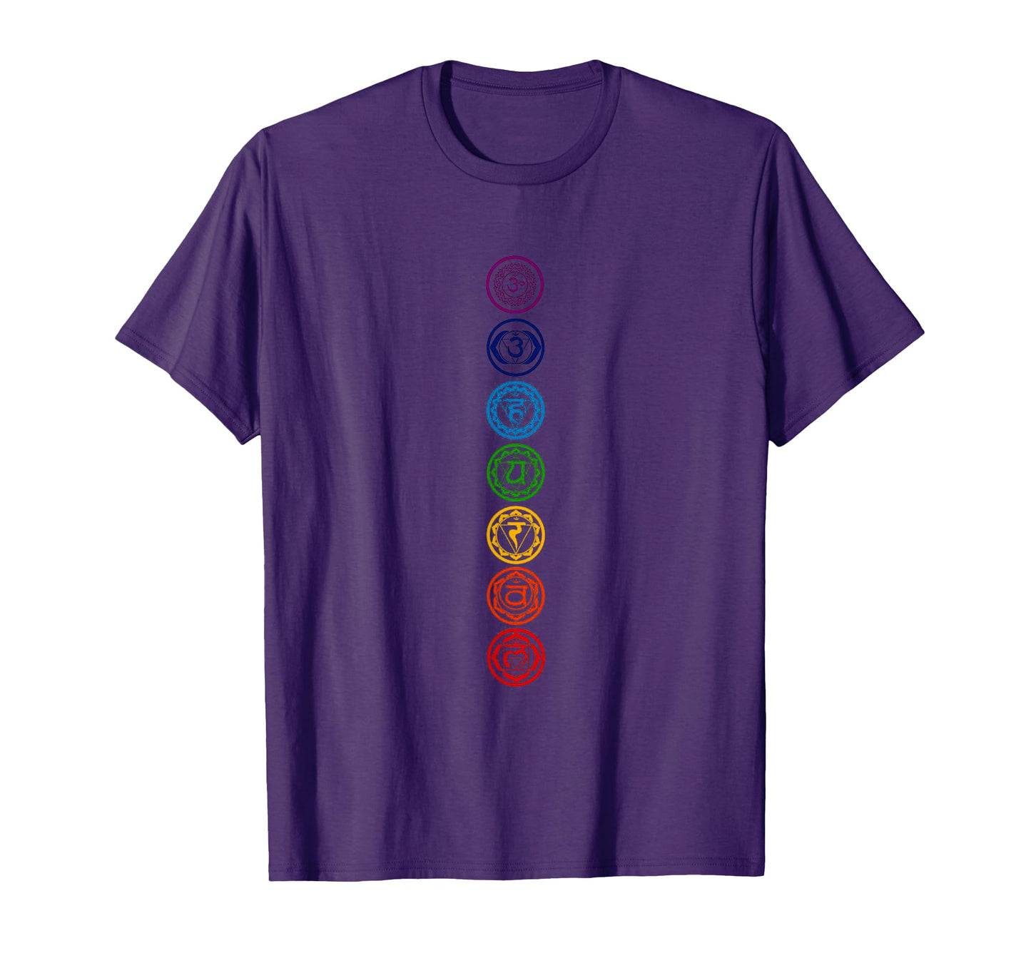 Chakras Yoga Sacred Geometry OM Namaste Kundalini Meditation T-Shirt
