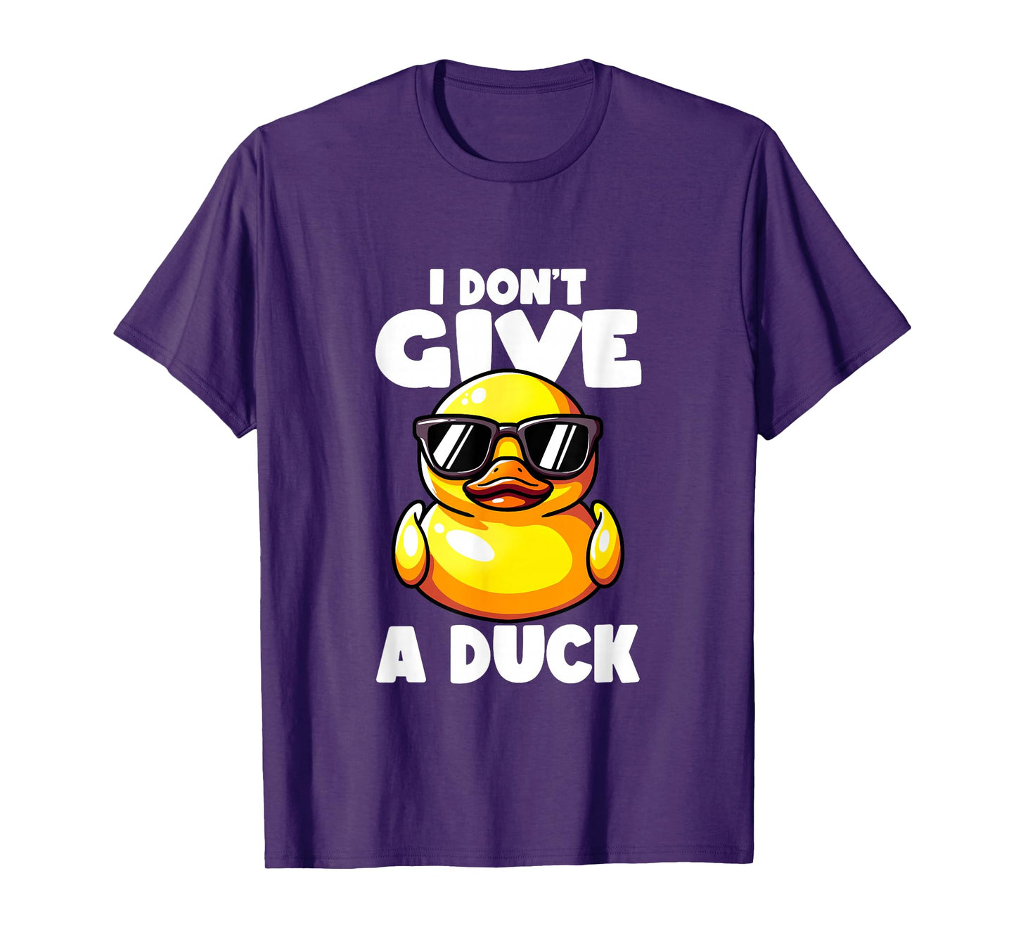 I Don't Give A Duck Lover Funny Duck Owner Rude I Love Duck T-Shirt