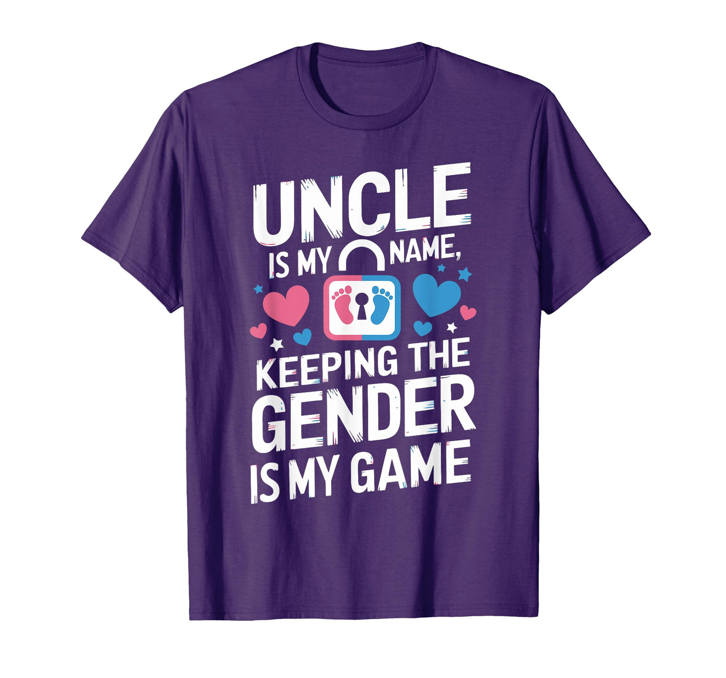 Gender Keeper Baby Reveal Cute Uncle Keeping Gender Game T-Shirt