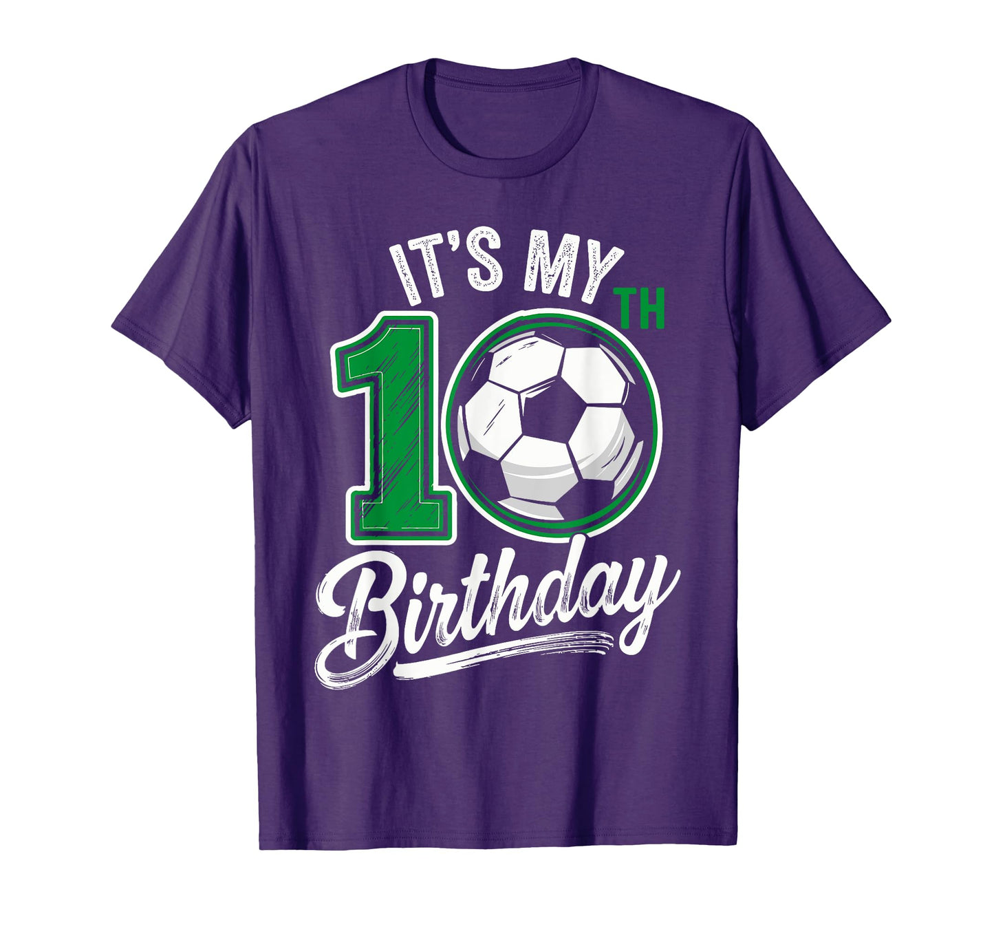Its My 10th Birthday Soccer 10 Years Old Birthday For Boys T-Shirt