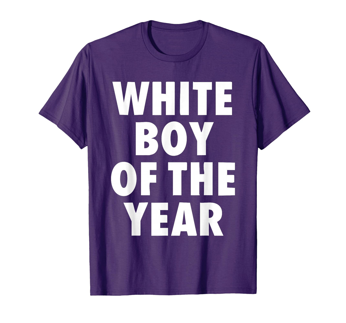White Boy of The Year for Men Boys Kids Funny Graphic T-Shirt