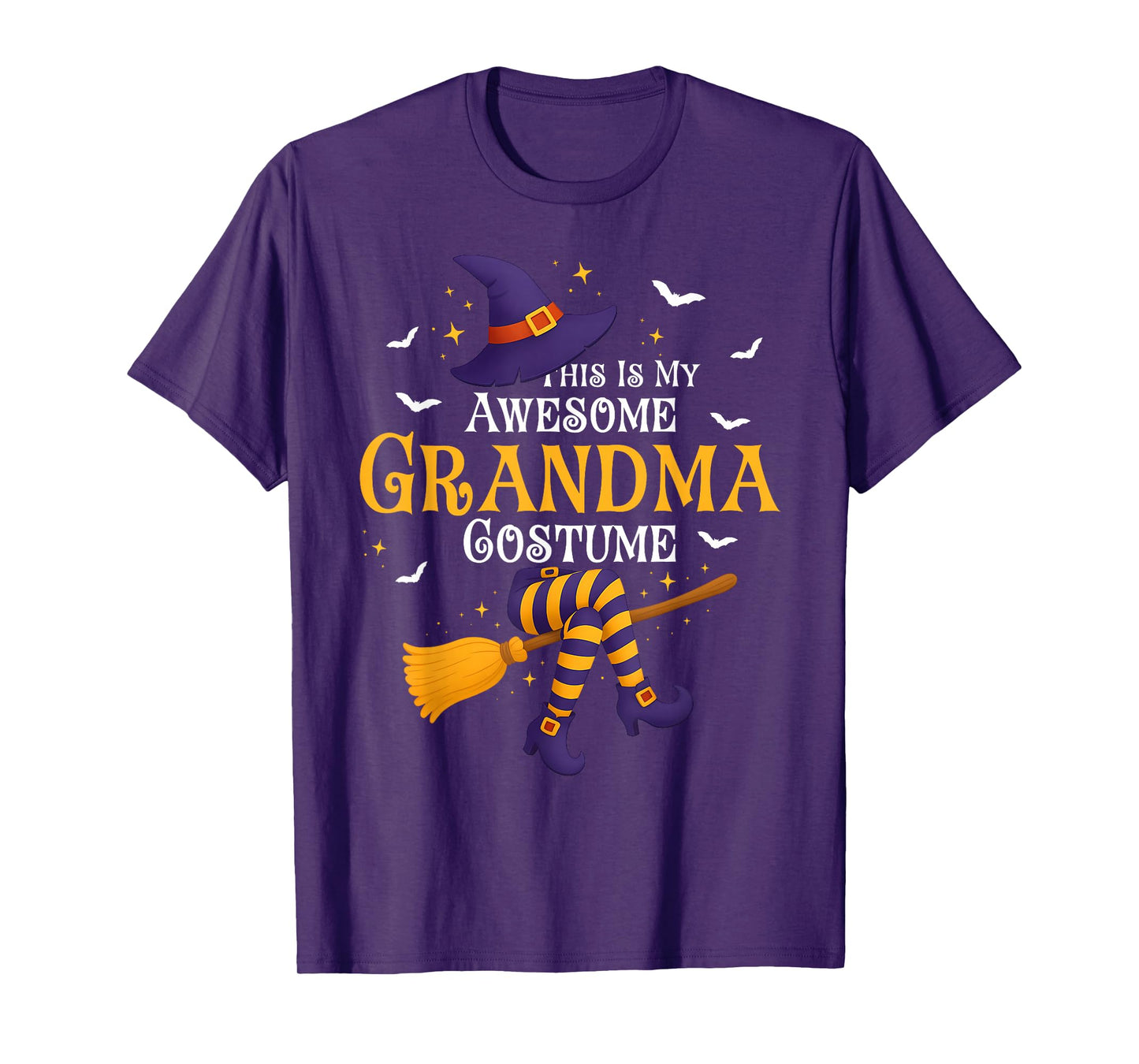 This is My Awesome Grandma Costume Halloween Witch Women T-Shirt