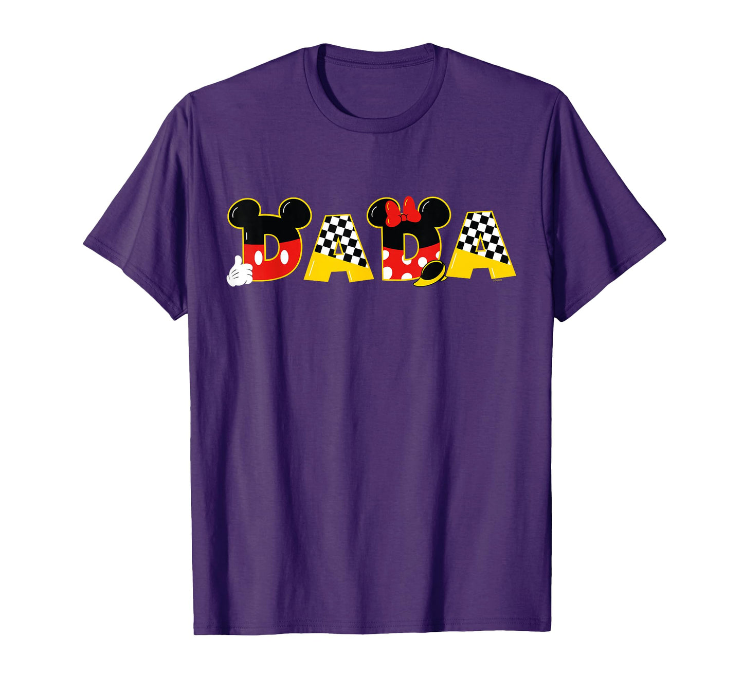 Disney Mickey Minnie Dada Father's Day Birthday Family Trip T-Shirt