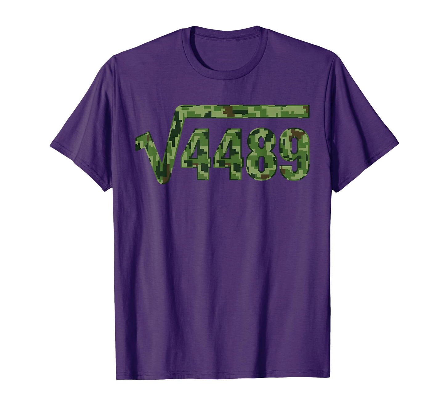 Funny 67 Trendy Square Root 4489 Camo Tee T-Shirt