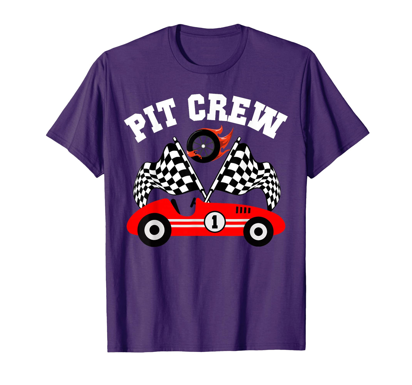 Pit Crew Family Racing Birthday Race Car Boys Youth Kids T-Shirt