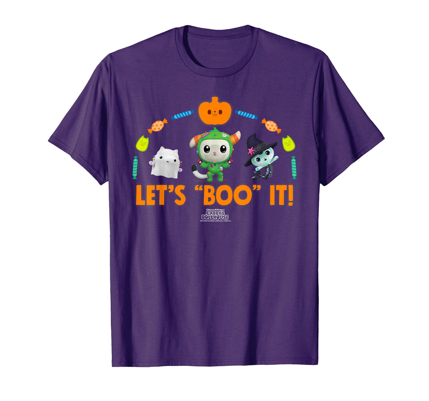 DreamWorks Gabby’s Dollhouse Let’s Boo It Halloween T-Shirt