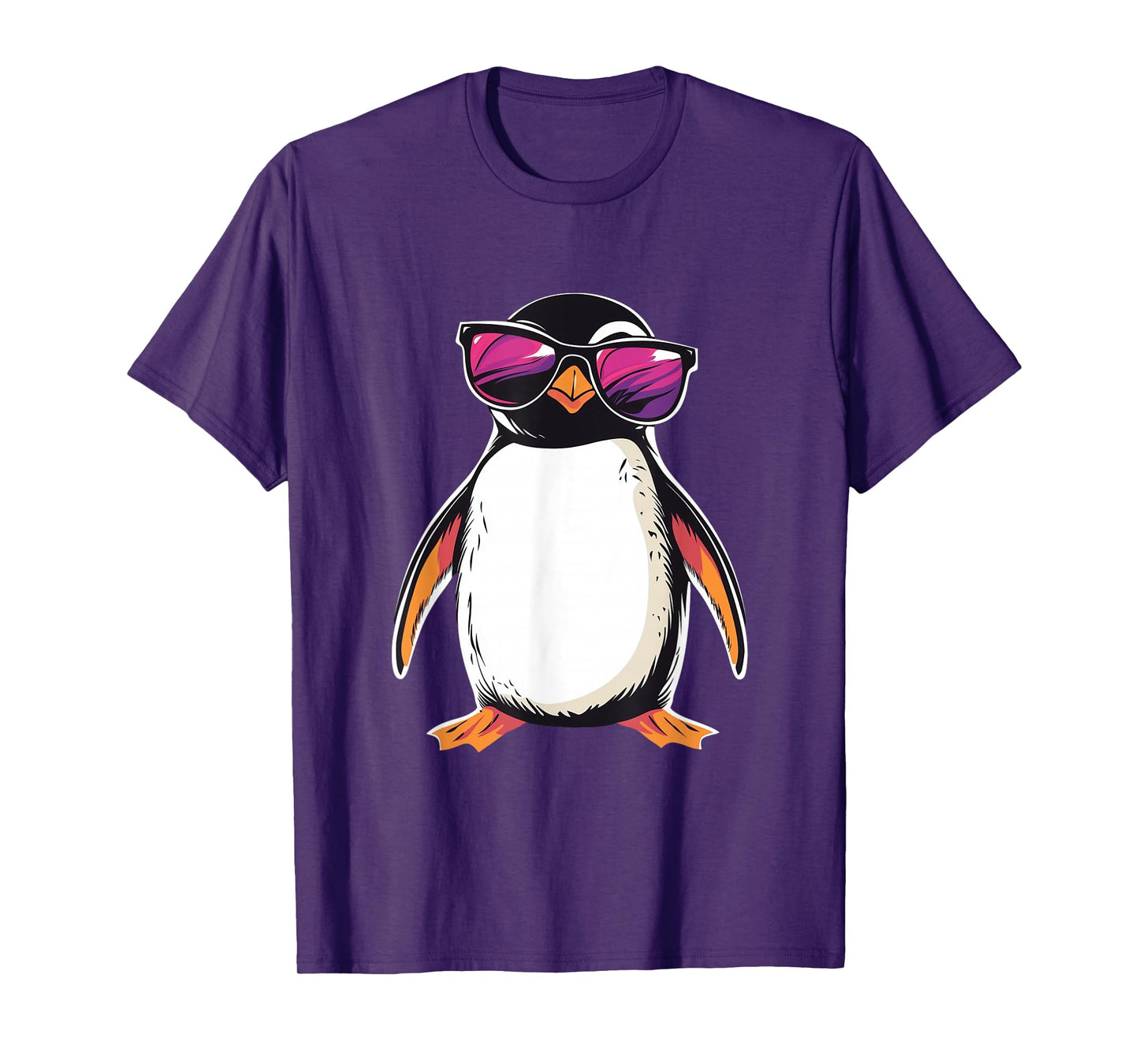 Penguin wearing Sunglasses Bird Funny Graphic T-Shirt