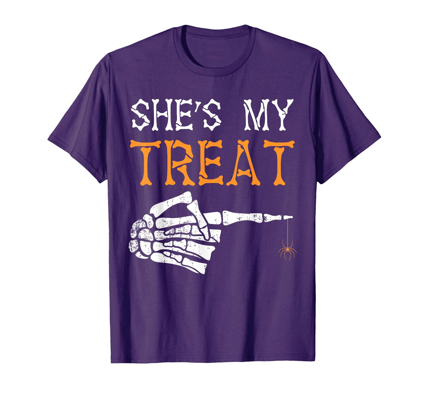 She's My Treat Skeleton Couples Matching Couple Halloween T-Shirt