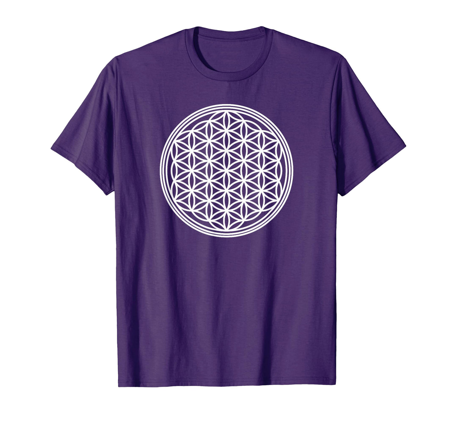 Flower of Life Sacred Geometry Symbol Yoga Meditation T-Shirt