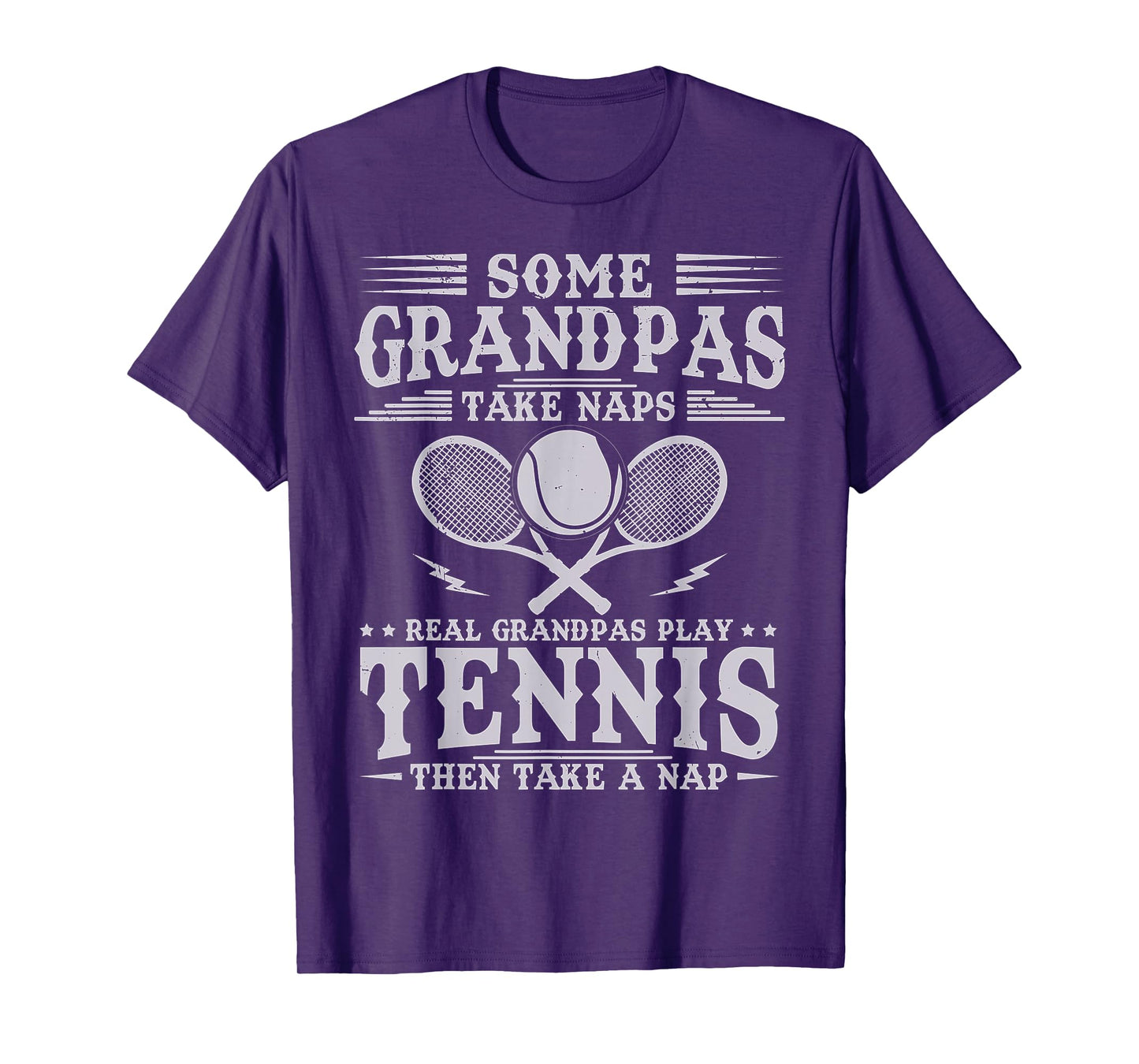 Funny Tennis Design for Men Grandpa Tennis Player T-Shirt