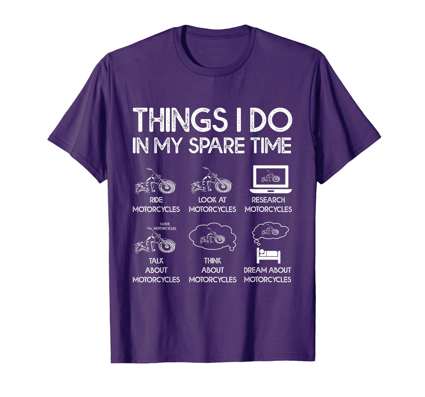 Things I Do in My Spare Time Motorcycle Rider T-Shirt