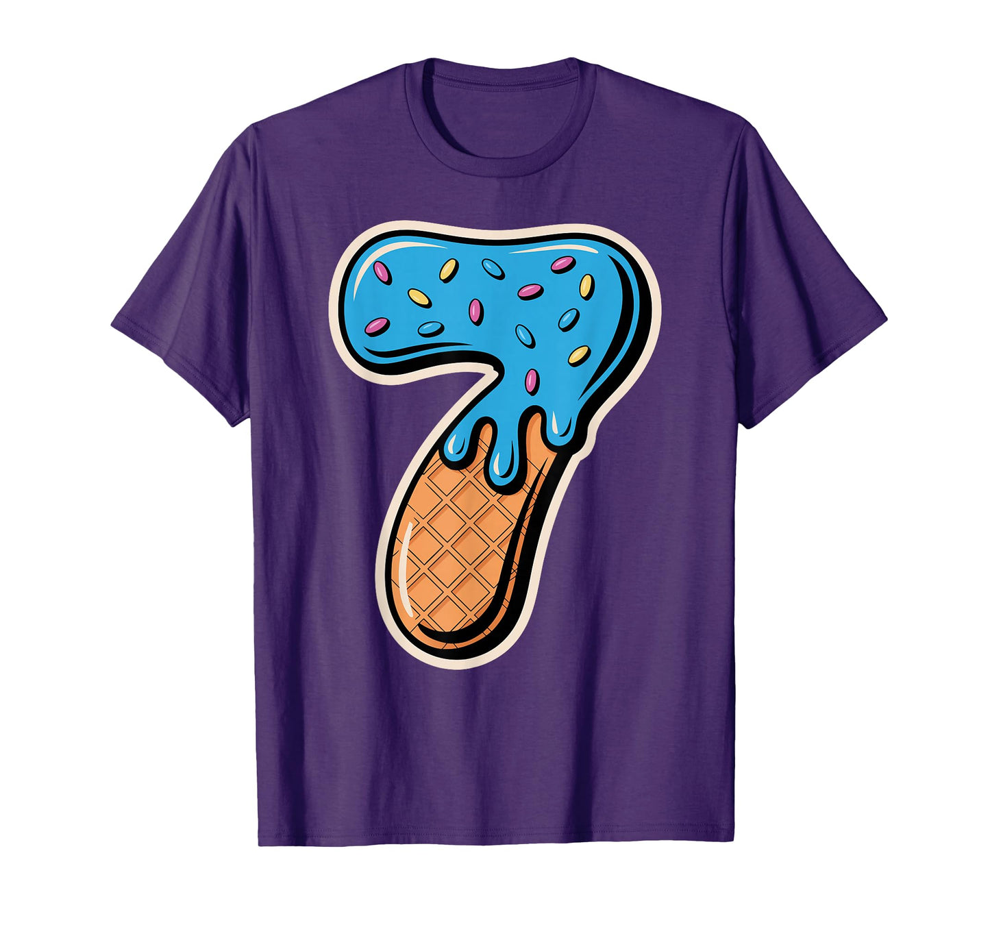 67 Halloween Costume Duo Matching Number 6 and 7 Ice Cream T-Shirt