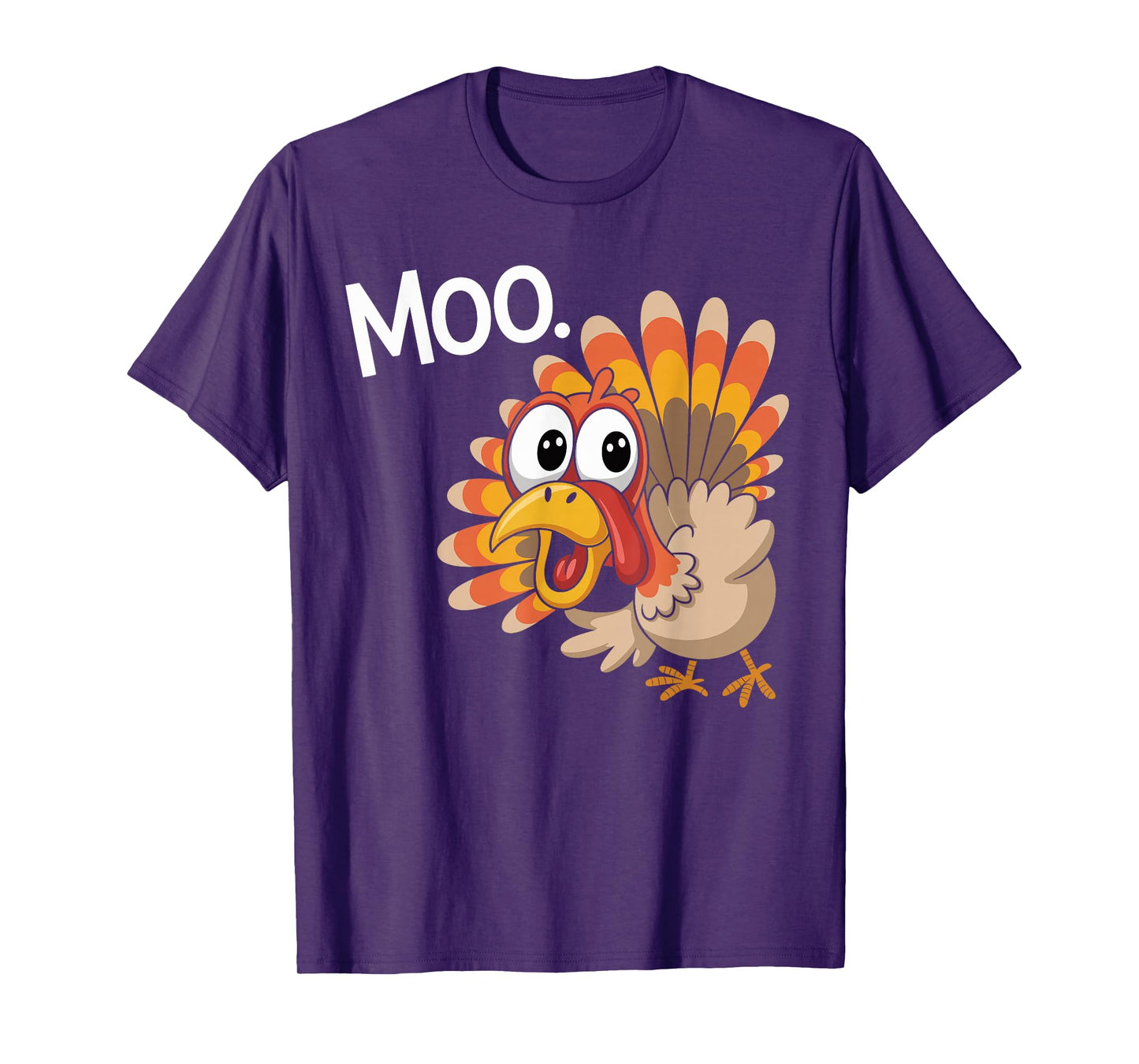 Funny Turkey Moo Thanksgiving T-Shirt