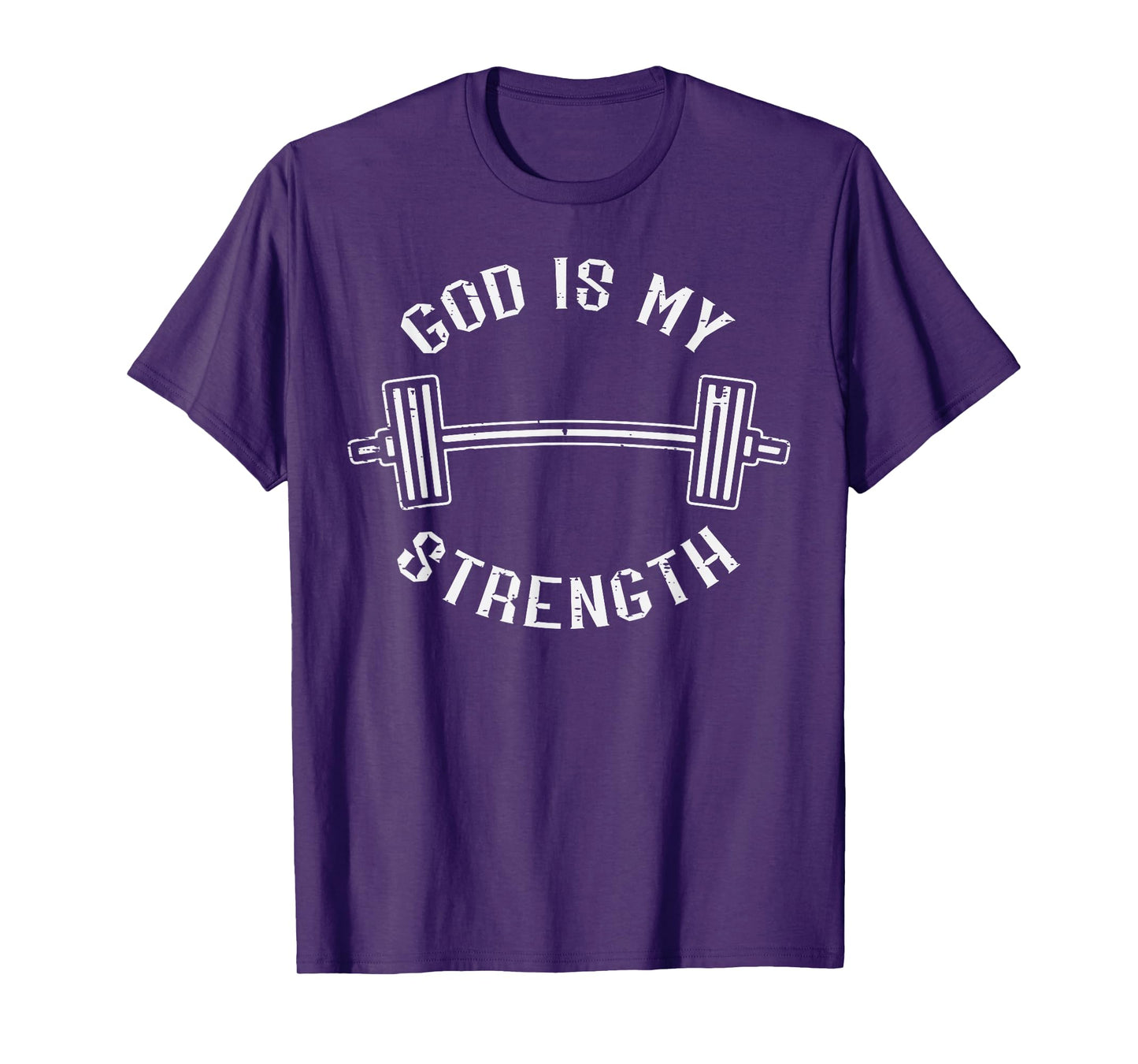 Gym God Is My Strength Christian Workout Fitness Women Men T-Shirt