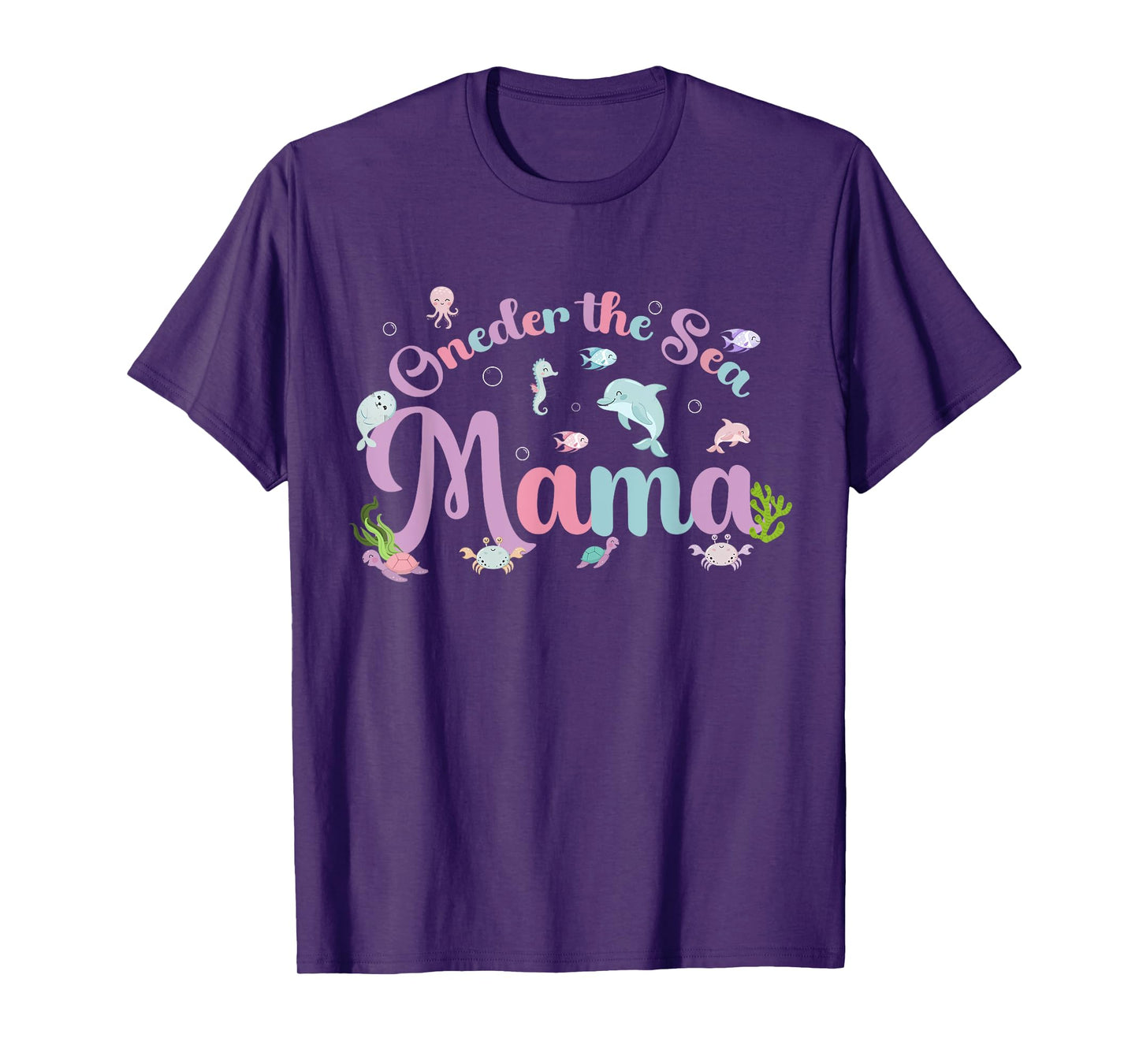 Oneder the Sea Mama Birthday Girl Boy Matching Family Party T-Shirt