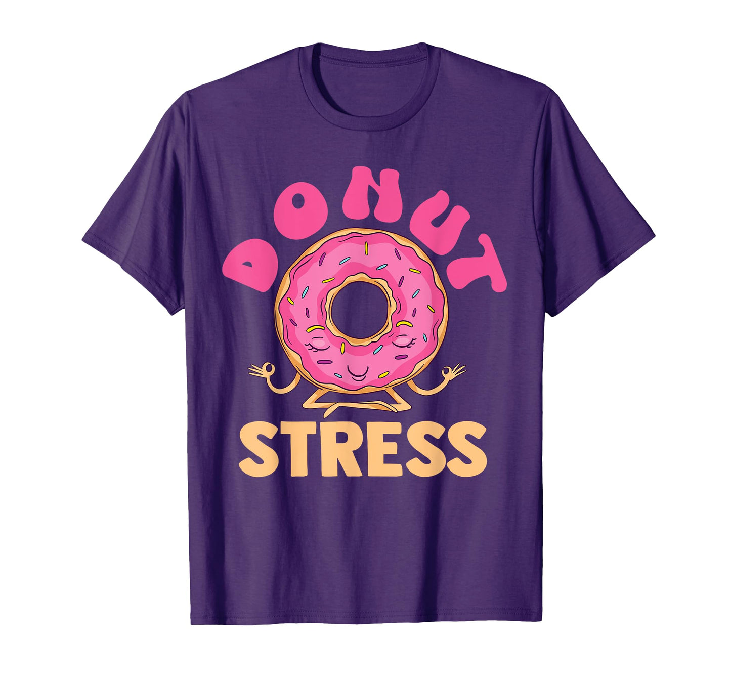 Cute Meditating Baking Donut Stress for Bakers T-Shirt