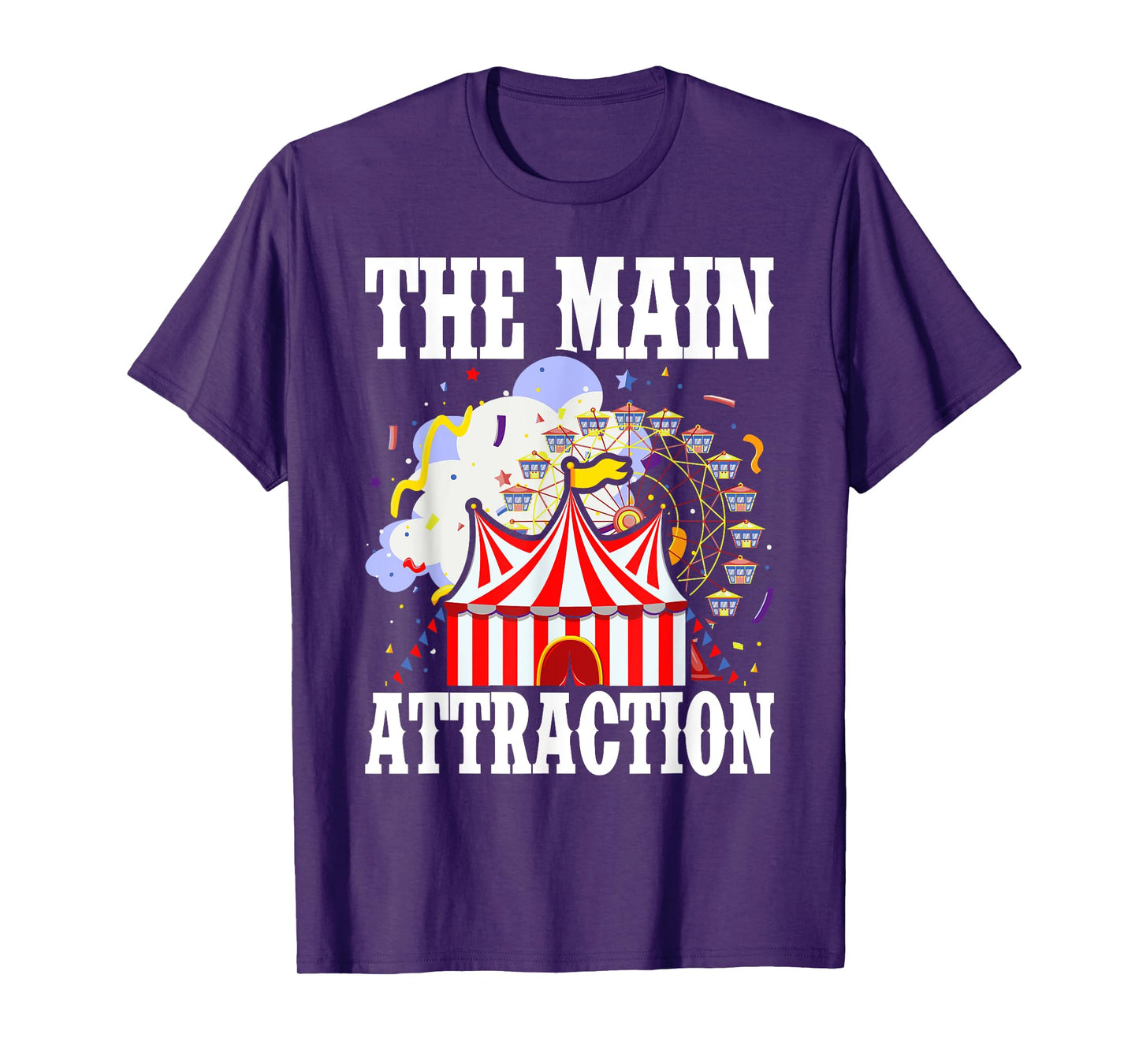 Kids The Attraction Circus Carnival Children Birthday Party T-Shirt