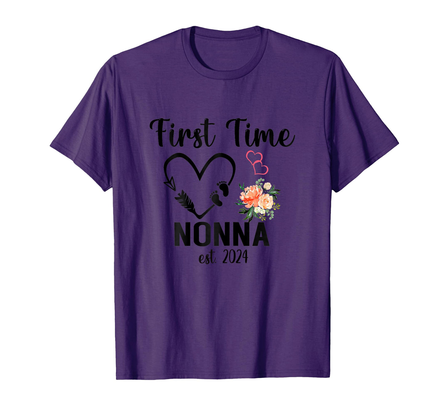 First Time Nonna Est. 2024 Promoted To New Nonna T-Shirt