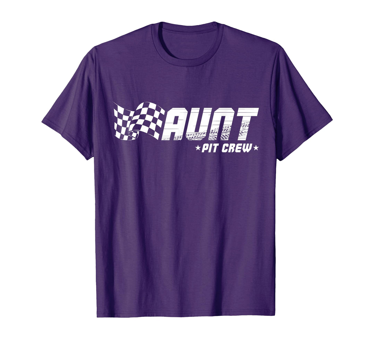 Aunt Pit Crew Race Car Birthday Family Racing T-Shirt