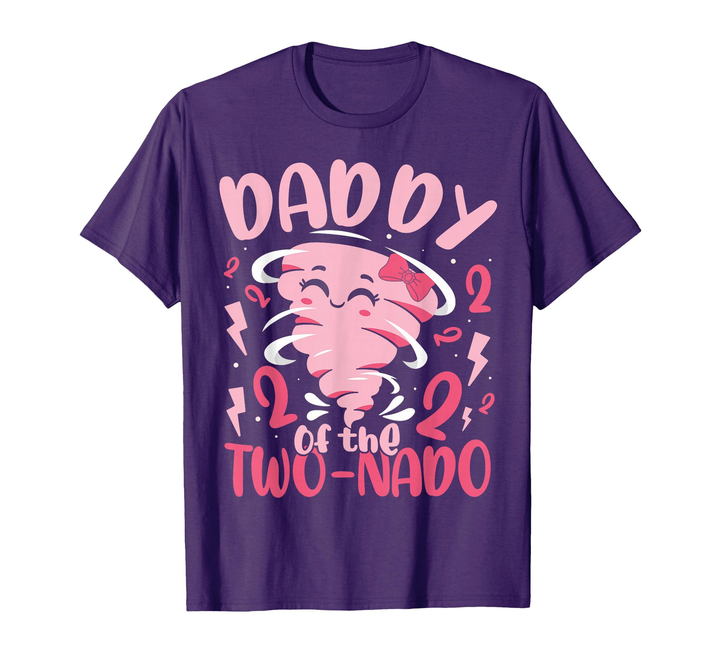 Daddy of the Two-nado Tornado Theme 2nd Birthday Party Kids T-Shirt
