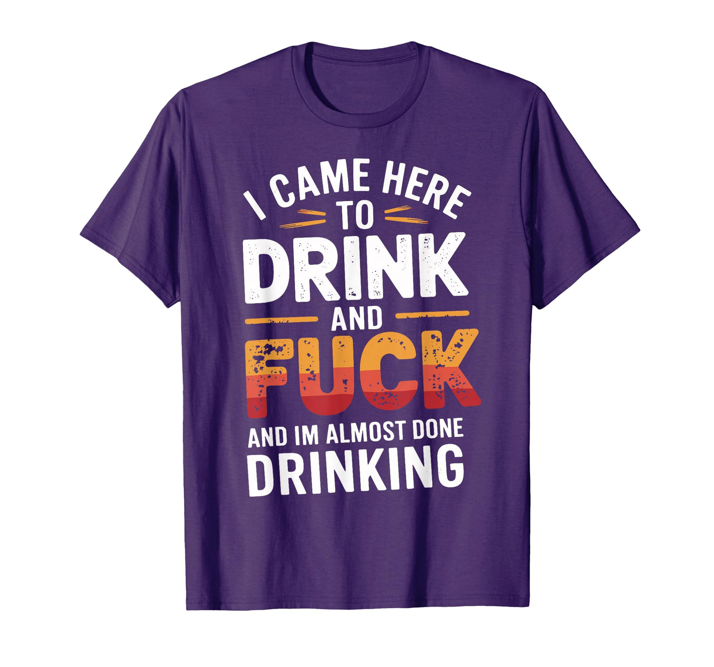 I Came Here To Drink And Fck Funny Party T-Shirt
