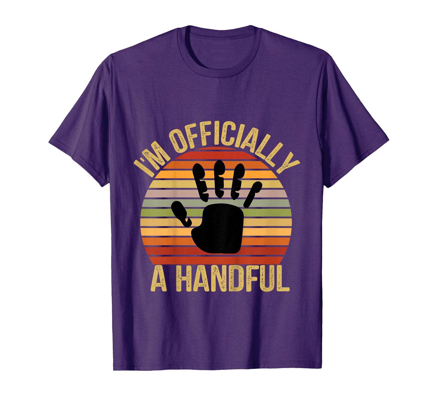 I'm Officially A Handful Five Cute 5th Birthday Turning 5 T-Shirt