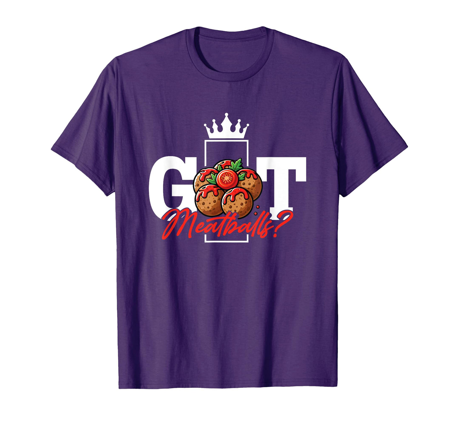 Meatball Lover Funny Italian Food Foodie I Love Meatballs T-Shirt
