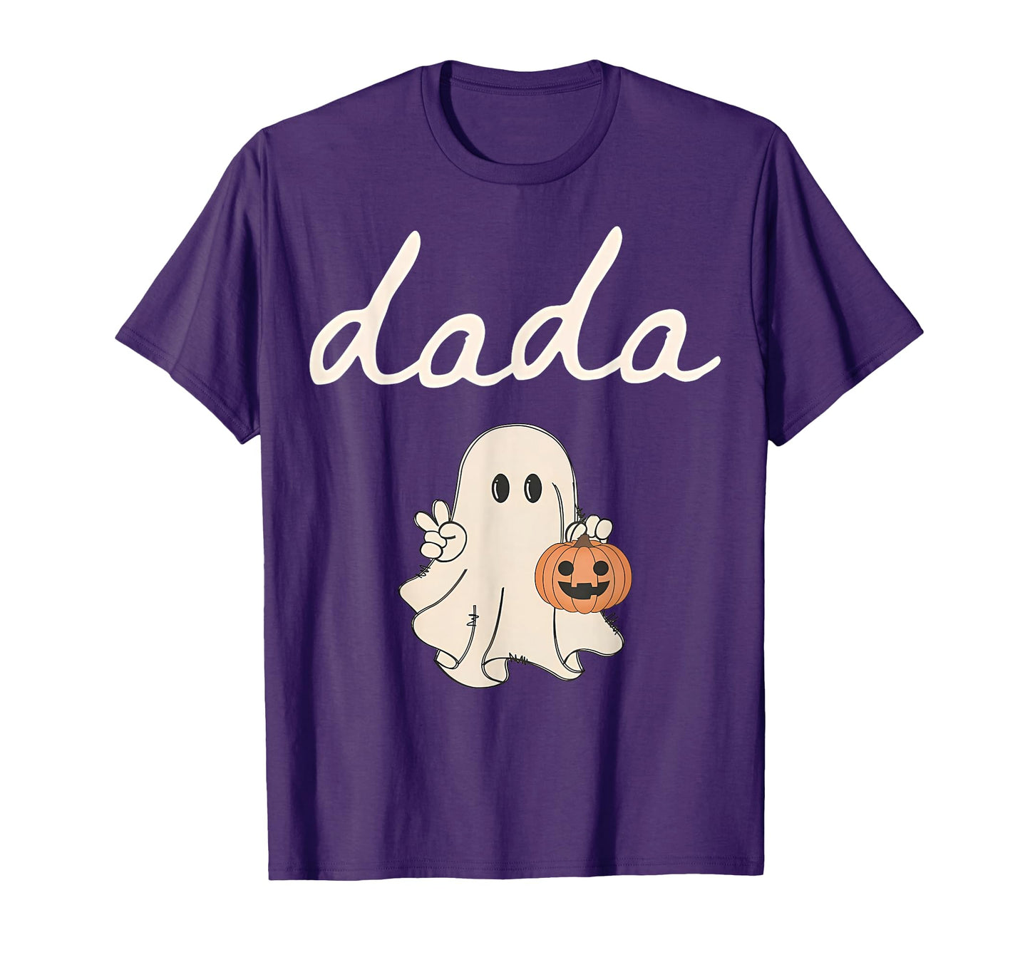 Dada Ghost Boo One Spooky Dad First Halloween Birthday Boy T-Shirt