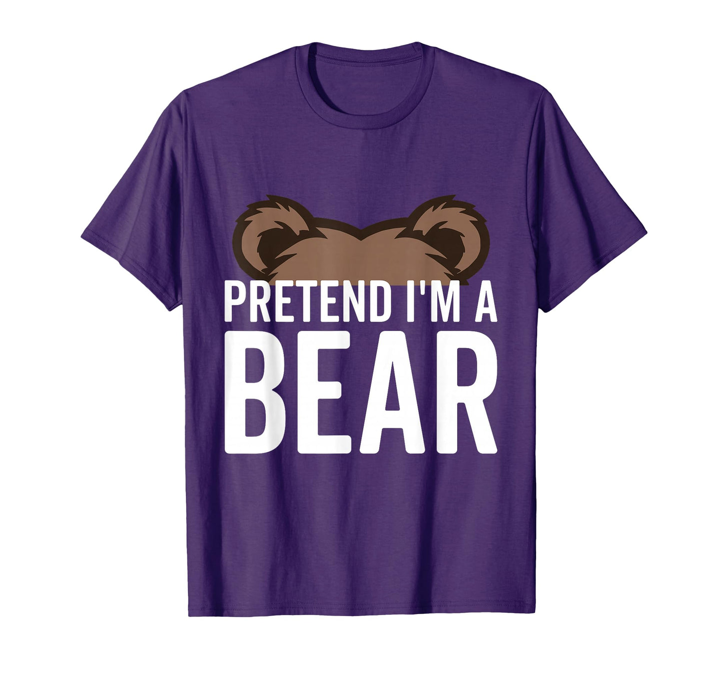 Pretend I'm A Bear Lazy Halloween Costume Halloween party T-Shirt