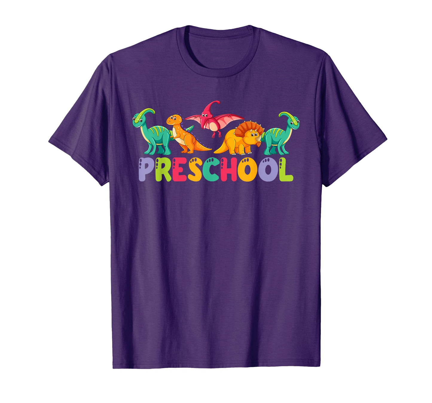 Retro Preschool Cute Dinosaur Preschool Teacher Kids Boys T-Shirt