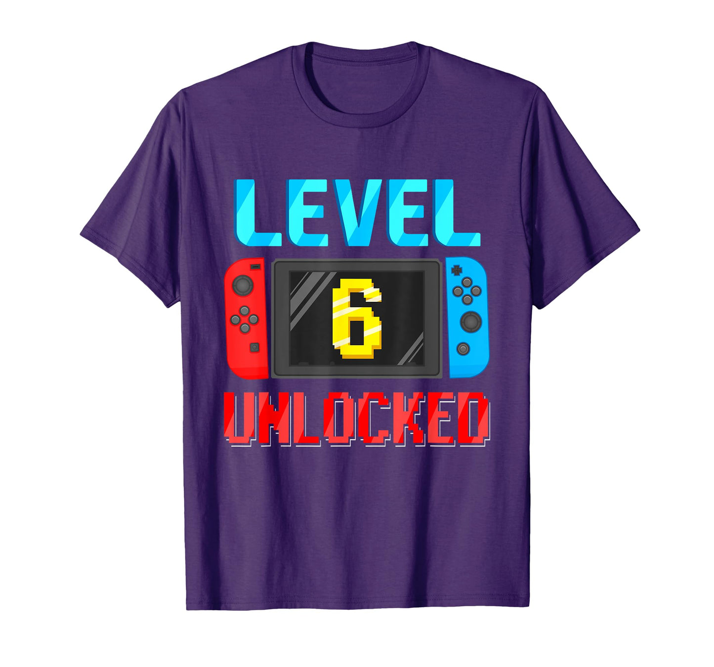 Level 6 Unlocked Birthday Video Gamer 6th Birthday Party T-Shirt
