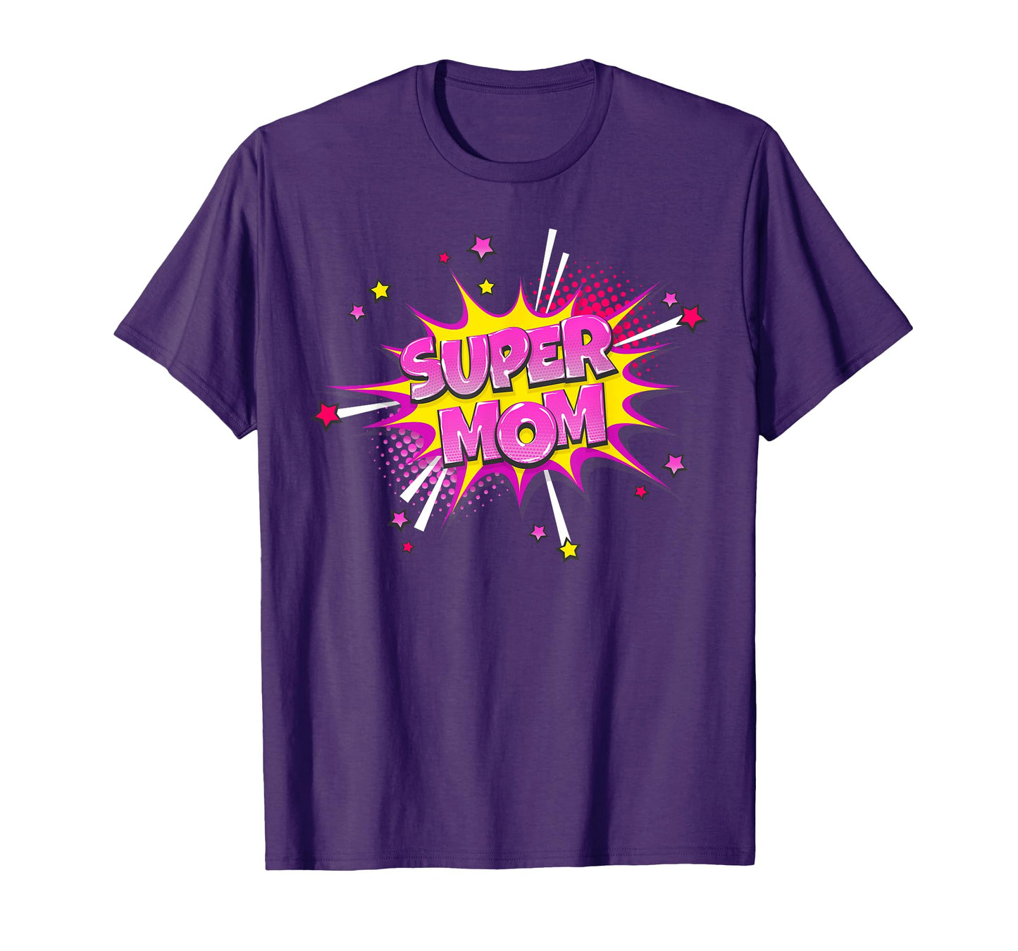 Super Mom Shirt Mama Mothers Day Mommy Vintage Mom Comic T-Shirt