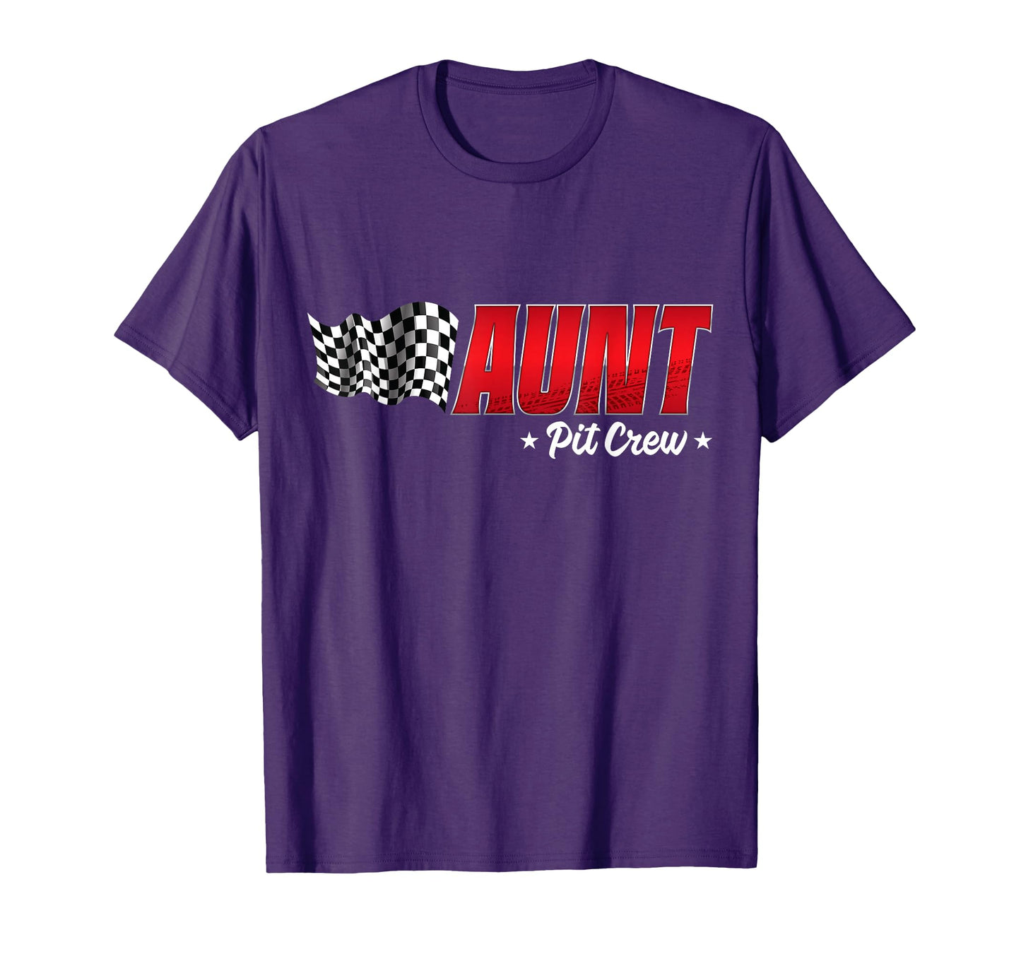 Aunt Pit Crew Race Car Birthday Family Racing Adult Women T-Shirt