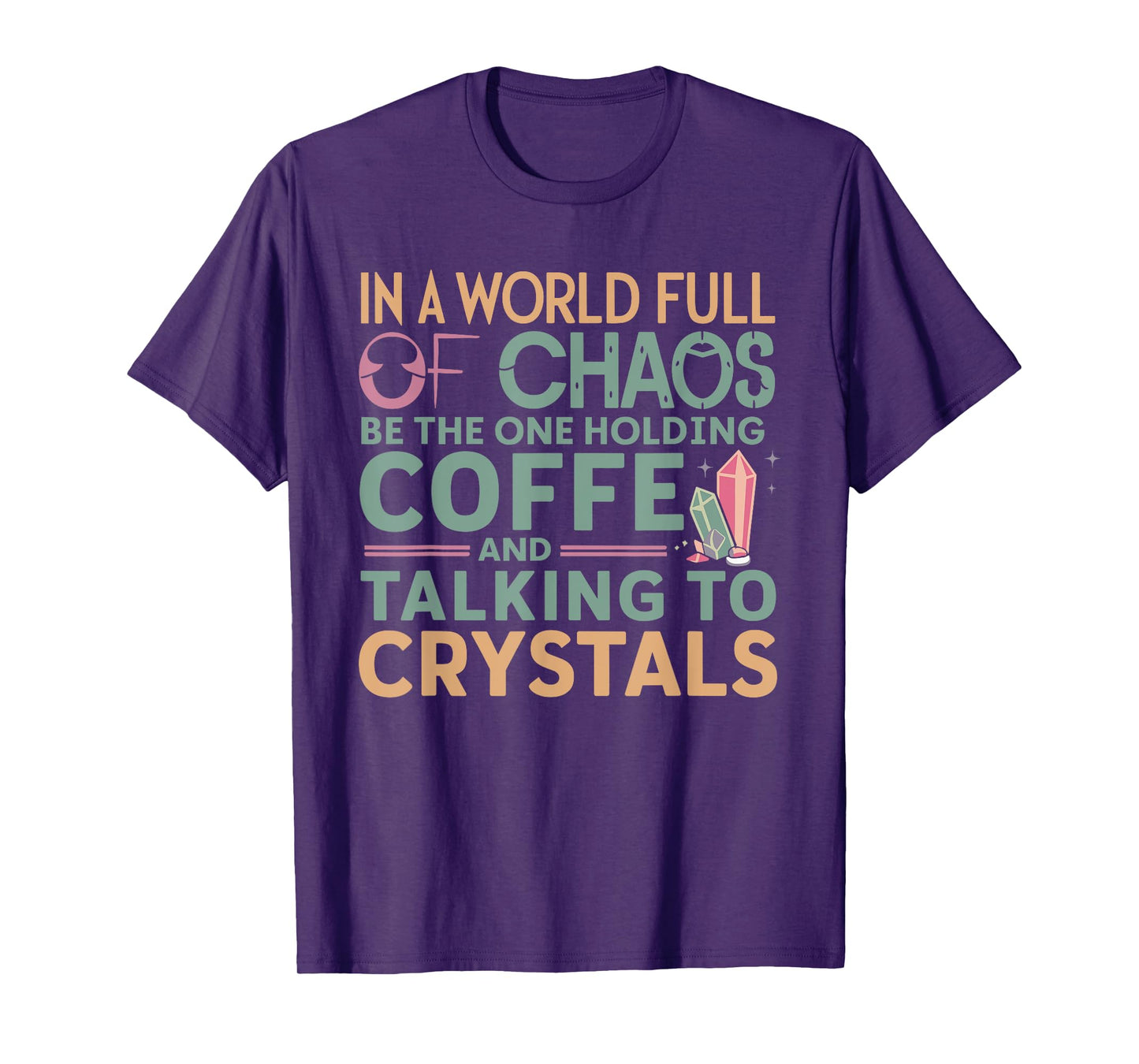 Funny Crystal Healing Crystals and Stones Meditation Yoga T-Shirt