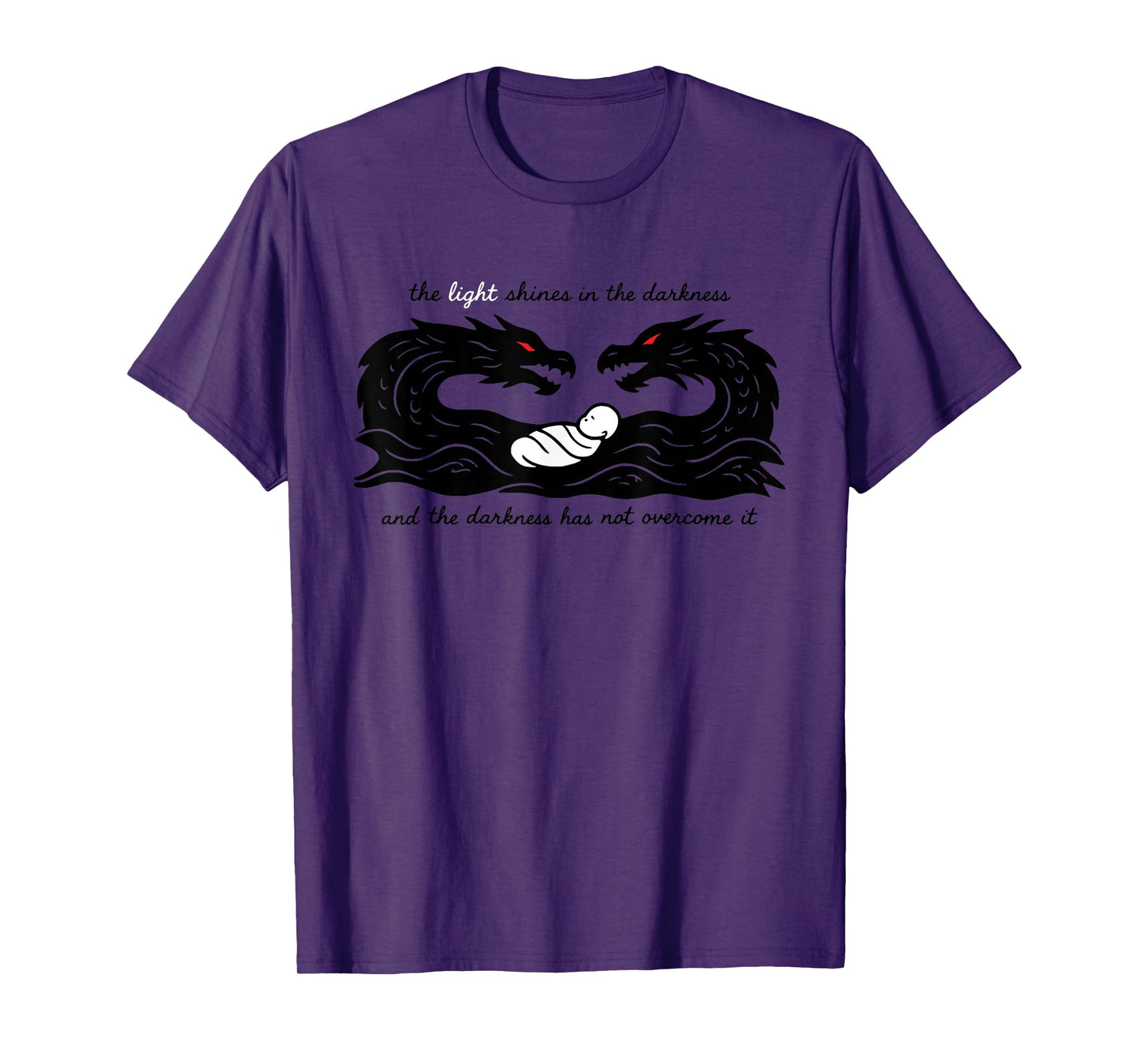 Light of The World Baby Jesus Christian Design T-Shirt