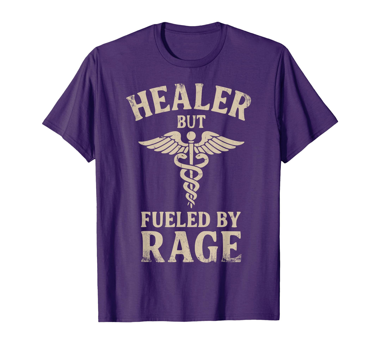Healer But Fueled By Rage RPG Gamer Heals Doctor Nurse T-Shirt